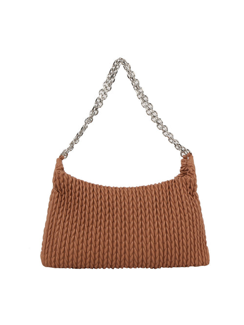 Woven Chain Hobo Bag