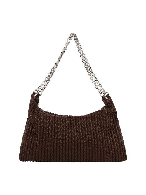 Woven Chain Hobo Bag